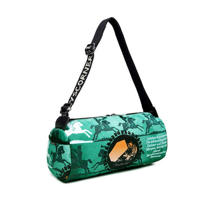 The shoulder Barrel Bag-Racehorse - YSCORNERED - Tiger print crossbody barrel duffel bag gym fitness exercise