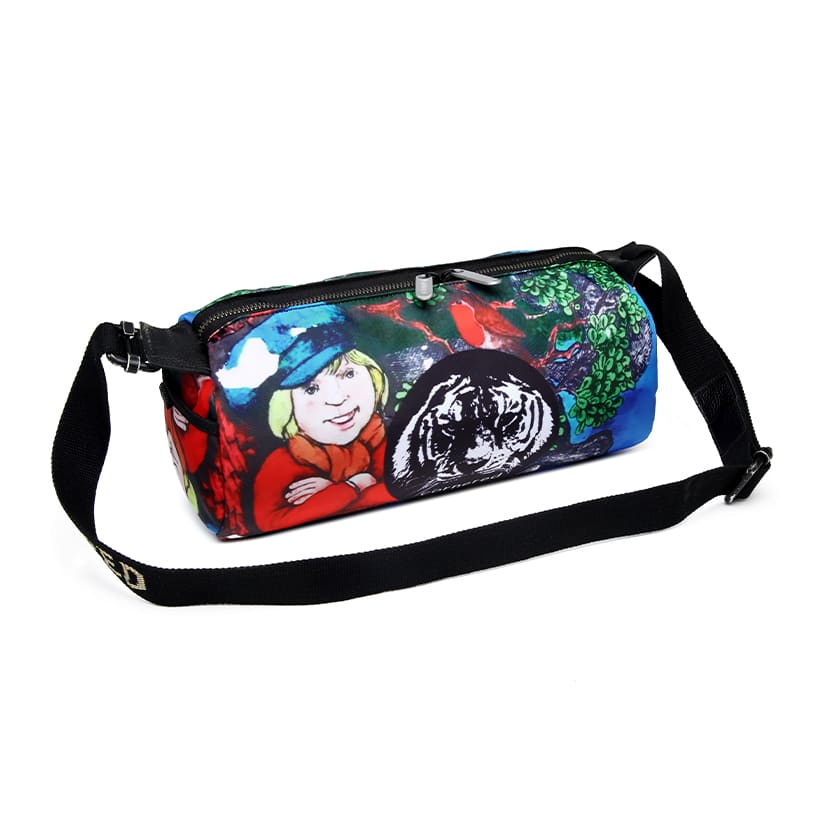 The shoulder Barrel Bag-Soldier - YSCORNERED - Abstract printed Barrel Crossbody Duffle bag for Teens trips